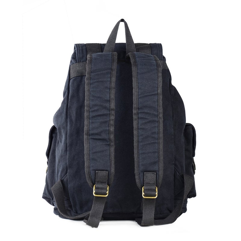 GOOTIUM 21101GRY-S Specially High Density Thick Canvas Backpack Rucksack, Black Small Size - Image 5